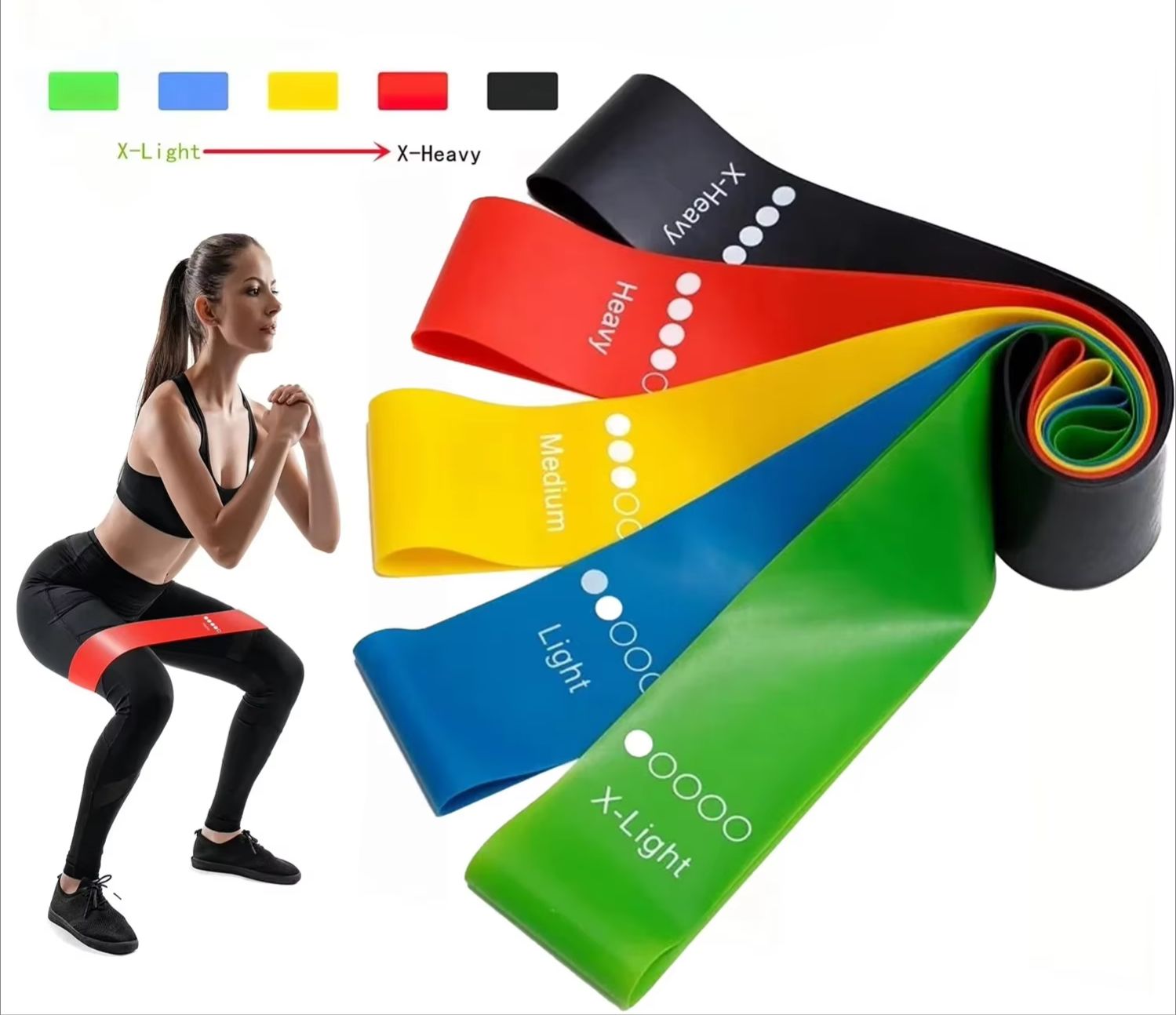 Crossfit Ga - Set di 5 Livelli di Resistenza