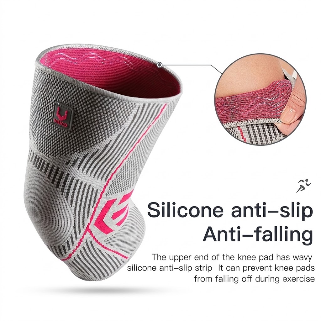 Knee Sleeve Pair - Ginocchiere Sportive VILICO, Antiscivolo, Comode da