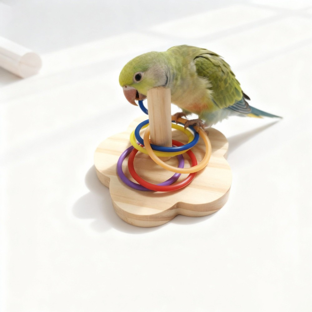 Gymnastic Ring Wood - Giocattolo in Legno per l'Allenamento dell'Intelligenza