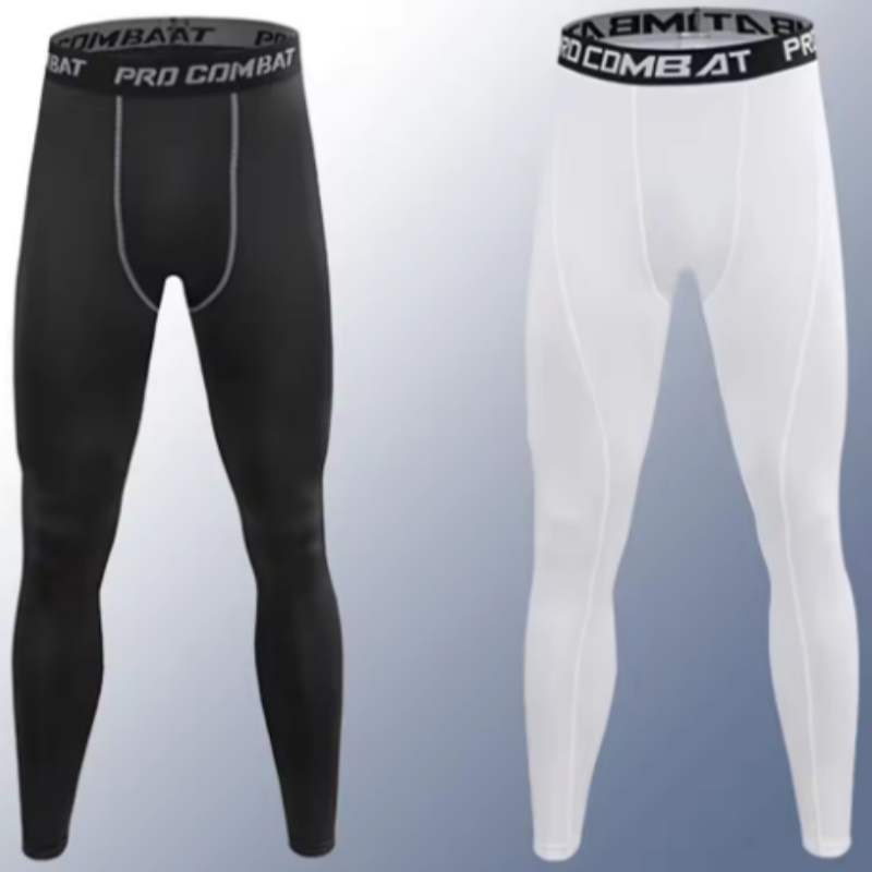 Crossfit Ga - Leggings Sportivi da Uomo a Compressione