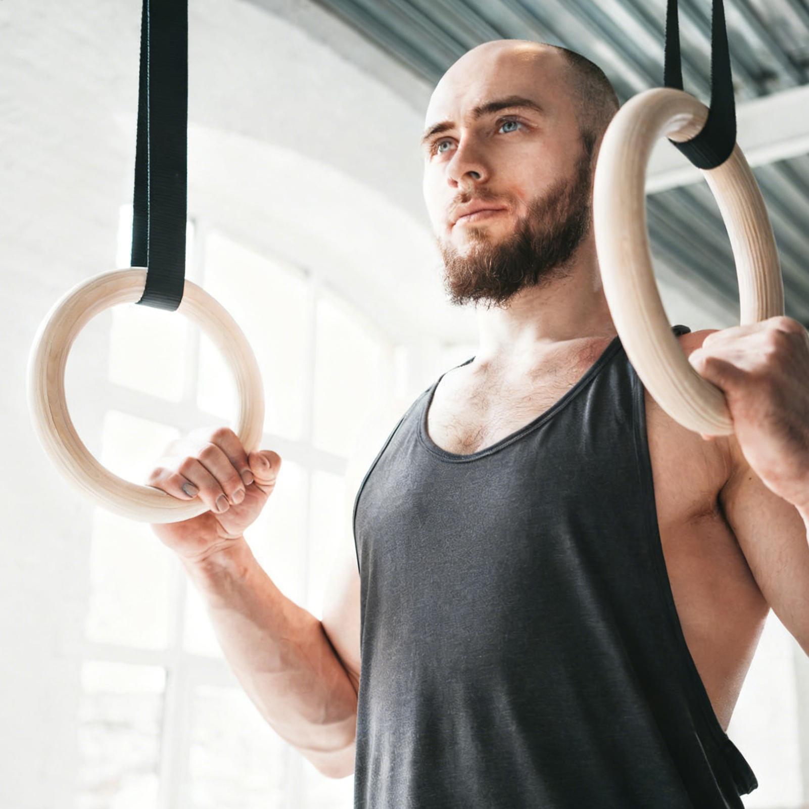 2 pezzi/paia anelli da ginnast - Gymnastic Ring Wood recensione e prezzo