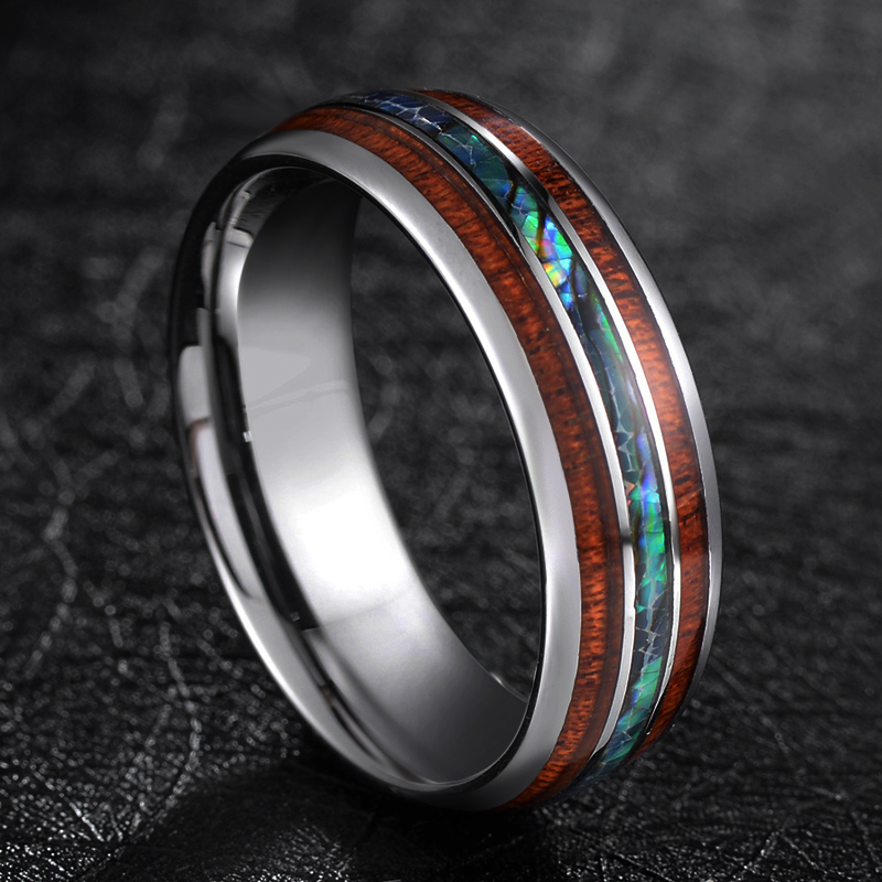 TIGRADE 8mm Carburo di Tungste - Gymnastic Ring Wood recensione e prezzo