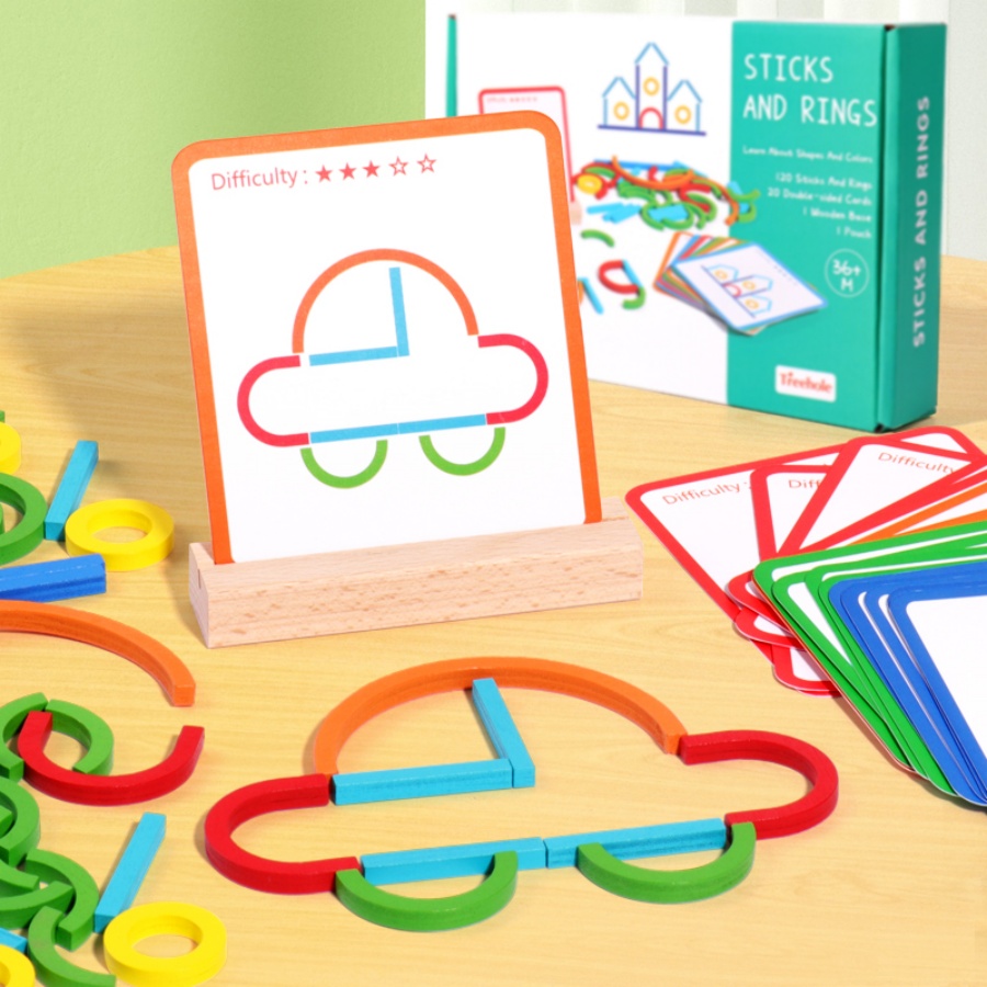 Giocattoli puzzle per l'educaz - Gymnastic Ring Wood recensione e prezzo