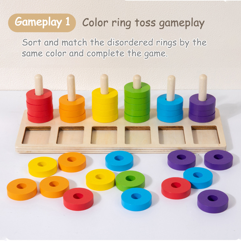Gioco Montessori per l'allenam - Gymnastic Ring Wood recensione e prezzo